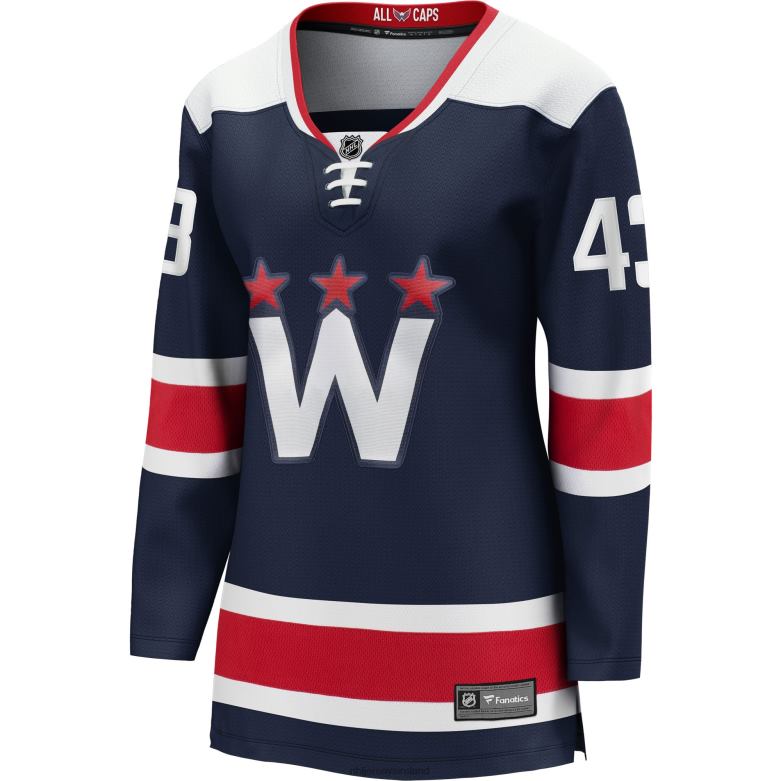 NHL Women Washington Capitals Tom Wilson Fanatics Branded Navy Alternate 2020/21 Premier Breakaway Player Jersey D002V1031 Clothing