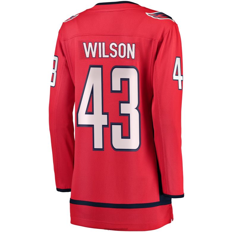 NHL Women Washington Capitals Tom Wilson Fanatics Branded Red Home Premier Breakaway Player Jersey D002V356 Clothing
