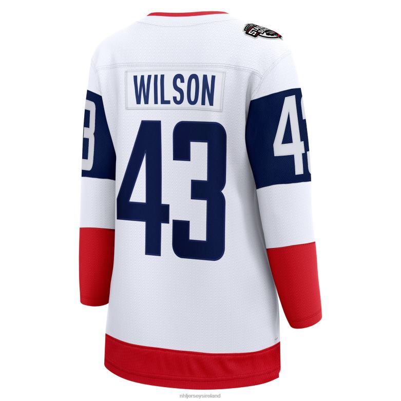 NHL Women Washington Capitals Tom Wilson Fanatics Branded White 2023 Stadium Series Breakaway Player Jersey D002V658 Clothing
