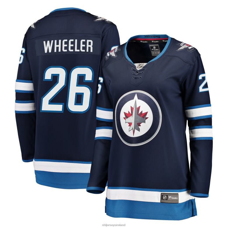 NHL Women Winnipeg Jets Blake Wheeler Fanatics Branded Navy Breakaway Jersey D002V2064 Clothing