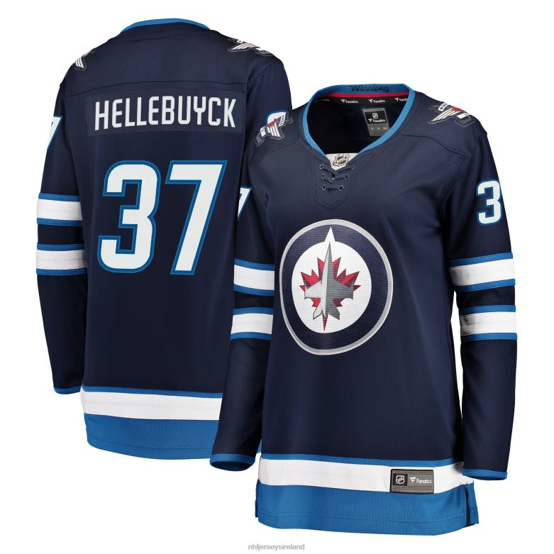 NHL Women Winnipeg Jets Connor Hellebuyck Fanatics Branded Navy Breakaway Jersey D002V1632 Clothing