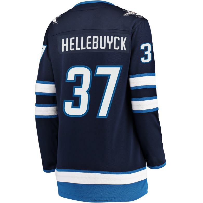 NHL Women Winnipeg Jets Connor Hellebuyck Fanatics Branded Navy Breakaway Jersey D002V1632 Clothing
