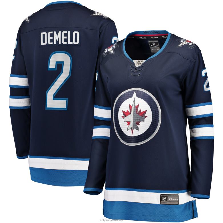 NHL Women Winnipeg Jets Dylan Demelo Fanatics Branded Navy Home Breakaway Player Jersey D002V2114 Clothing