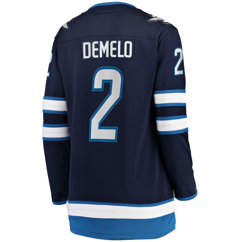 NHL Women Winnipeg Jets Dylan Demelo Fanatics Branded Navy Home Breakaway Player Jersey D002V2114 Clothing
