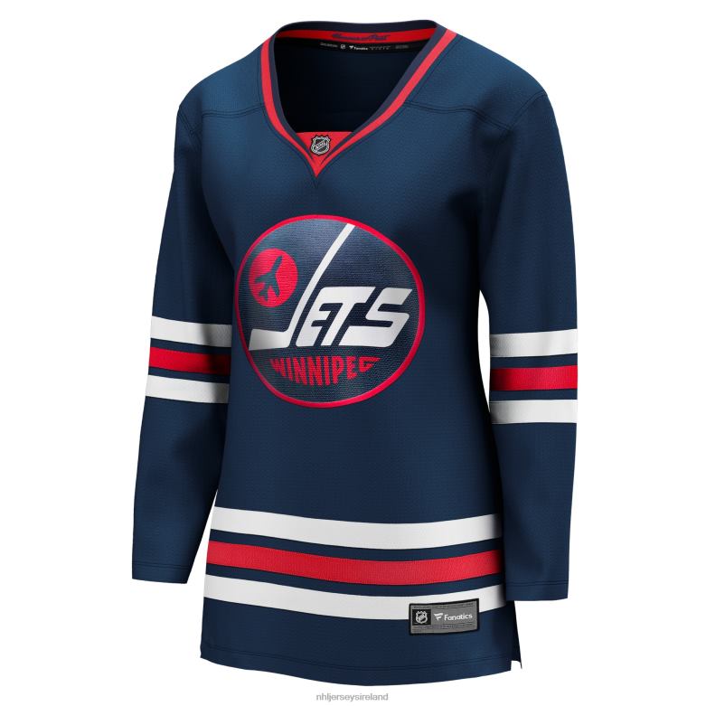 NHL Women Winnipeg Jets Fanatics Branded Navy 2021/22 Alternate Premier Breakaway Player Jersey D002V1035 Clothing