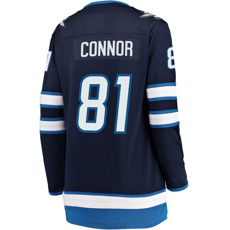 NHL Women Winnipeg Jets Kyle Connor Fanatics Branded Navy Breakaway Jersey D002V2062 Clothing