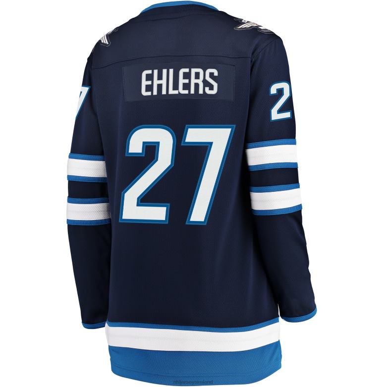 NHL Women Winnipeg Jets Nikolaj Ehlers Fanatics Branded Navy Breakaway Jersey D002V1774 Clothing