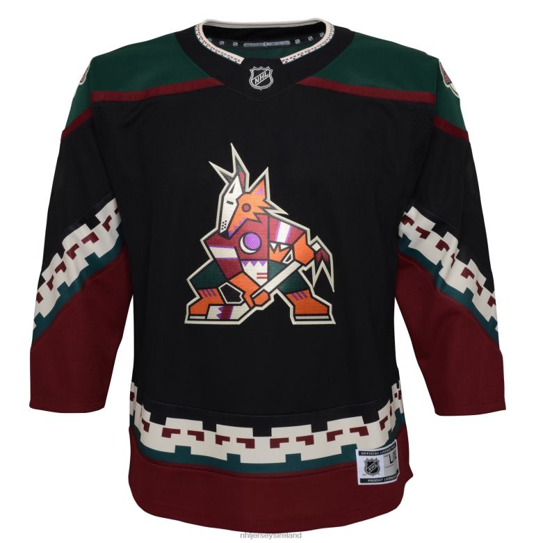 NHL Youth Arizona Coyotes Black 2021/22 Home Premier Jersey D002V739 Clothing