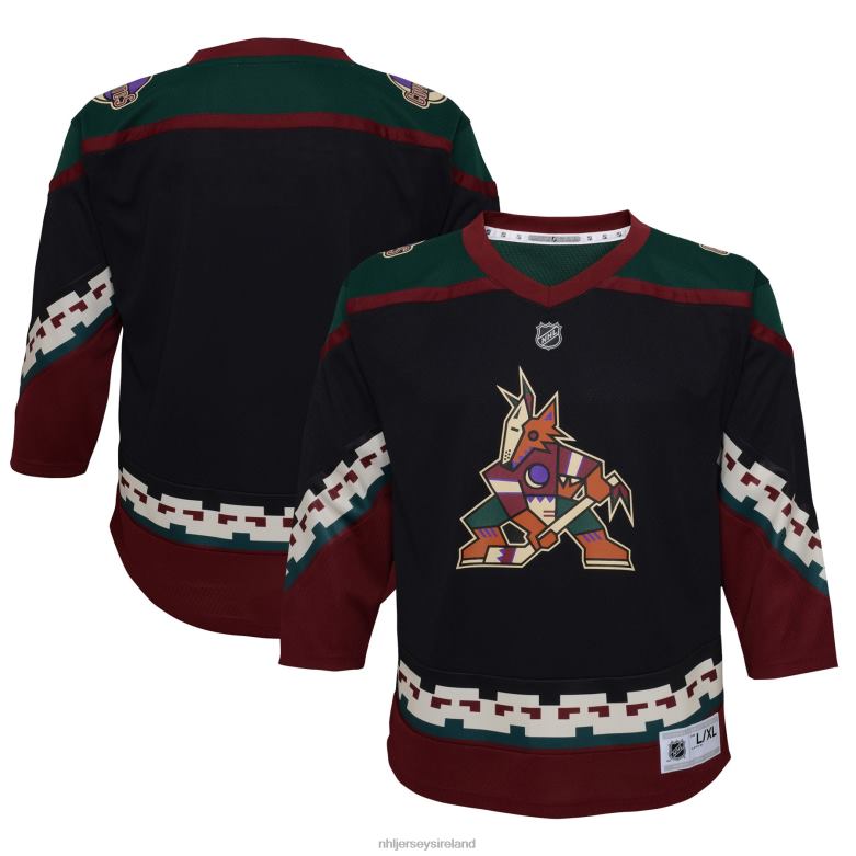 NHL Youth Arizona Coyotes Black 2021/22 Home Replica Jersey D002V2437 Clothing