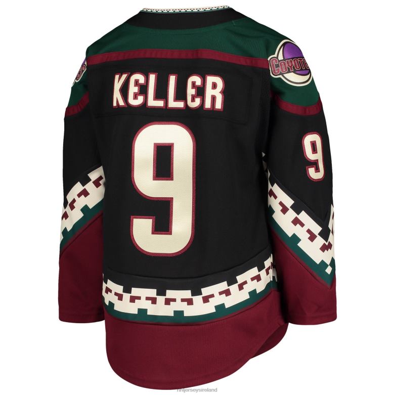 NHL Youth Arizona Coyotes Clayton Keller Black Home Premier Player Jersey D002V737 Clothing