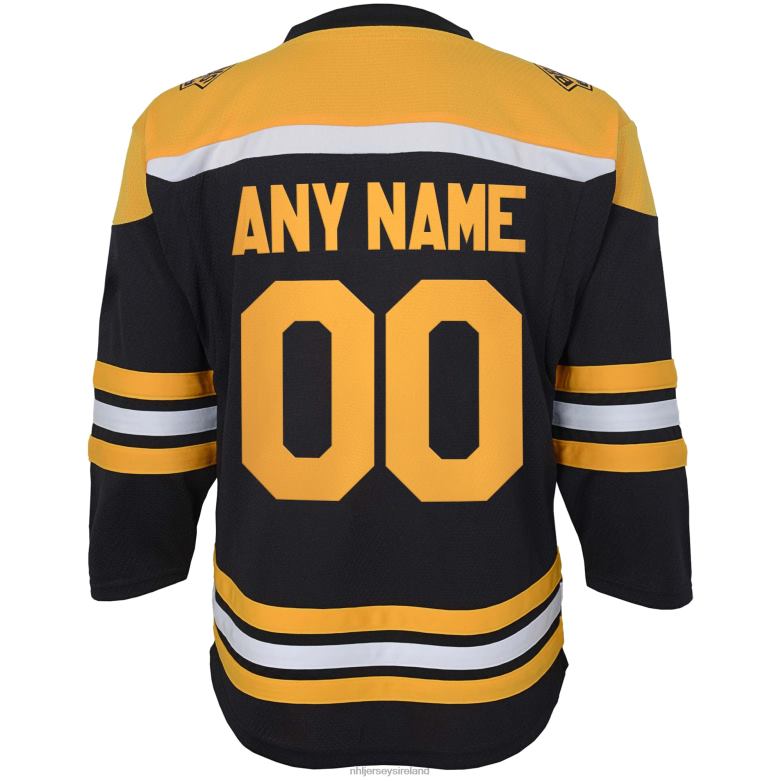 NHL Youth Boston Bruins Black Home Replica Custom Jersey D002V69 Clothing