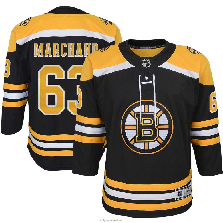 NHL Youth Boston Bruins Brad Marchand Black Home Premier Player Jersey D002V87 Clothing