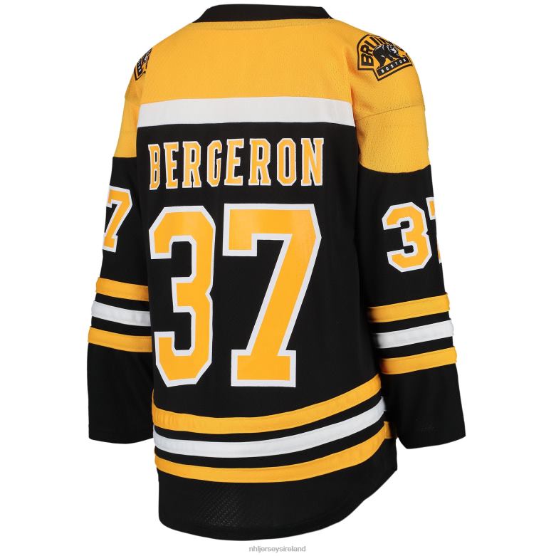 NHL Youth Boston Bruins Patrice Bergeron Black Home Replica Player Jersey D002V101 Clothing