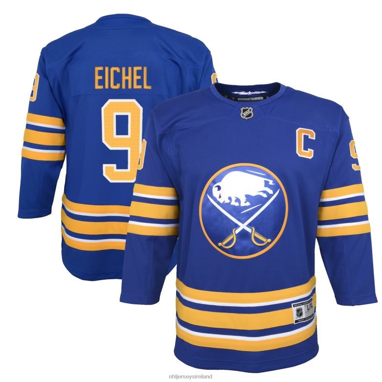 NHL Youth Buffalo Sabres Jack Eichel Royal Home Premier Player Jersey D002V1595 Clothing