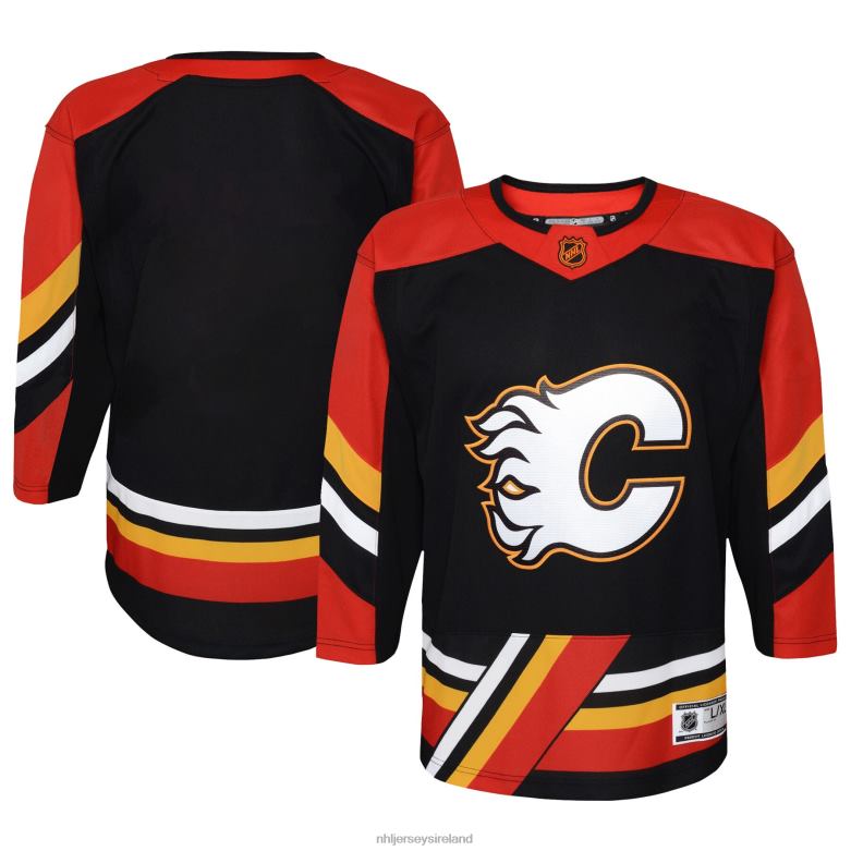 NHL Youth Calgary Flames Black Special Edition 20 Premier Blank Jersey D002V1401 Clothing