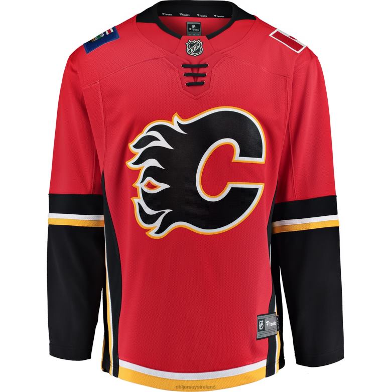 NHL Youth Calgary Flames Fanatics Branded Red/Black Premier Breakaway Alternate Jersey D002V1346 Clothing
