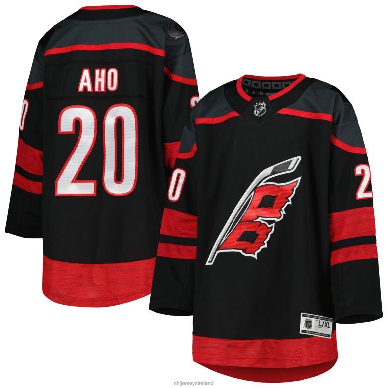 NHL Youth Carolina Hurricanes Sebastian Aho Black Alternate Premier Player Jersey D002V226 Clothing
