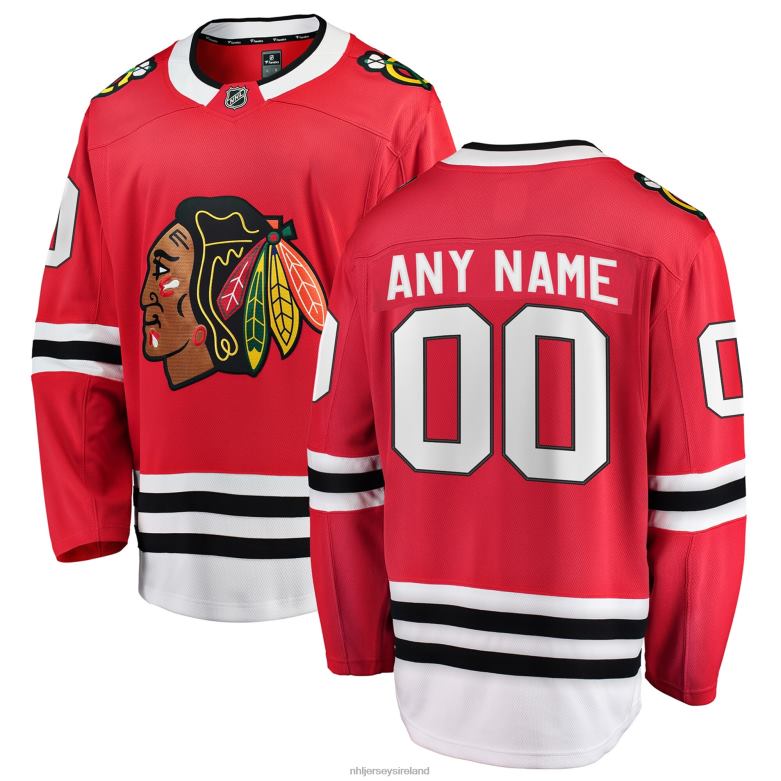 NHL Youth Chicago Blackhawks Fanatics Branded Red Home Breakaway Custom Jersey D002V755 Clothing
