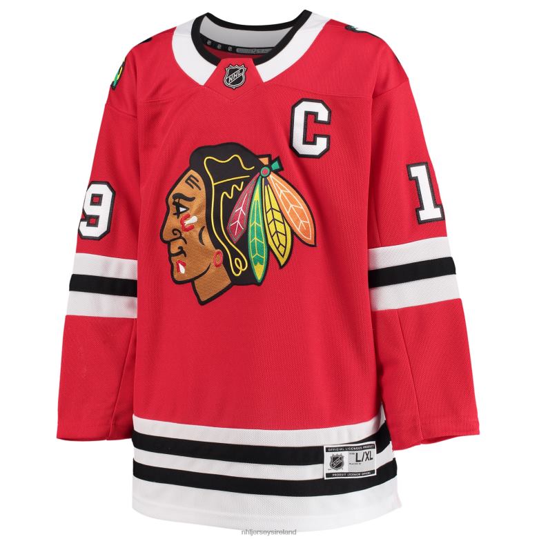 NHL Youth Chicago Blackhawks Jonathan Toews Red Home Premier Jersey D002V2126 Clothing