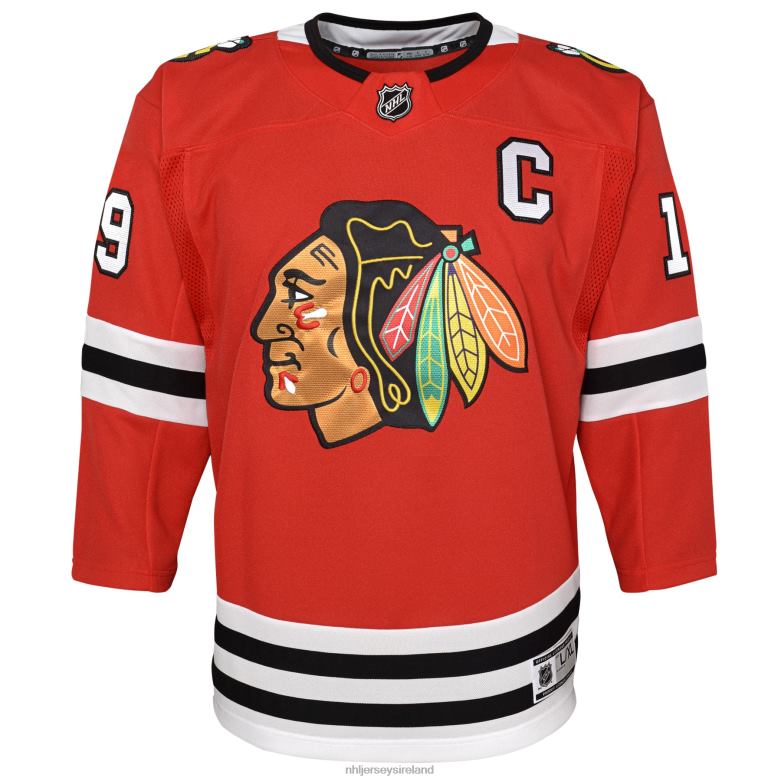 NHL Youth Chicago Blackhawks Jonathan Toews Red Home Premier Player Jersey D002V1028 Clothing