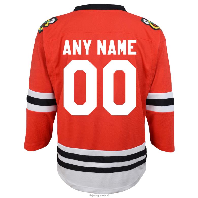 NHL Youth Chicago Blackhawks Red Replica Custom Jersey D002V1537 Clothing