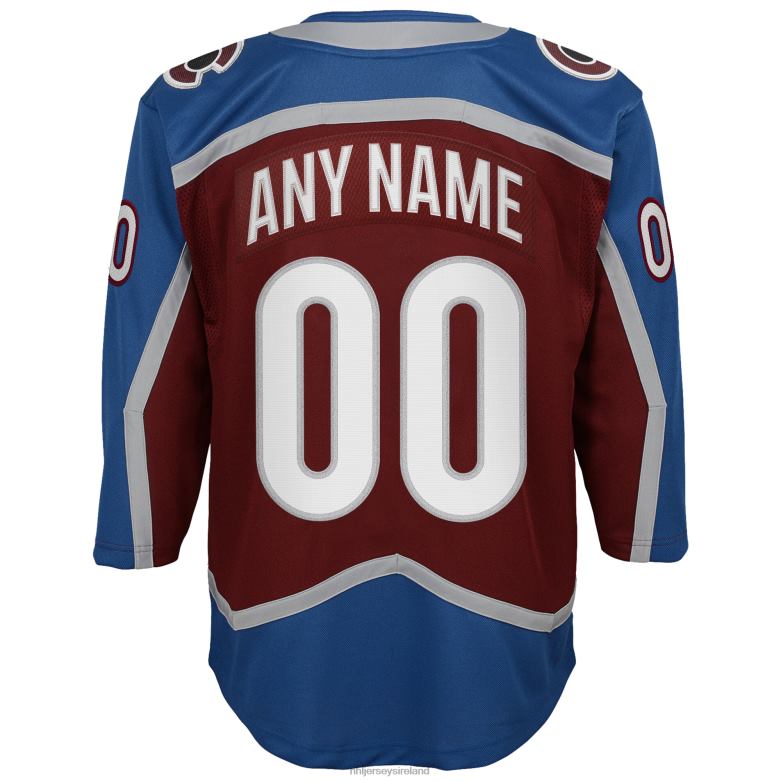 NHL Youth Colorado Avalanche Burgundy Home 2022 Stanley Cup Champions Premier Custom Jersey D002V325 Clothing