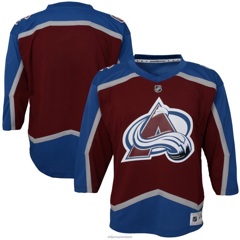 NHL Youth Colorado Avalanche Burgundy Home Blank Replica Jersey D002V1179 Clothing