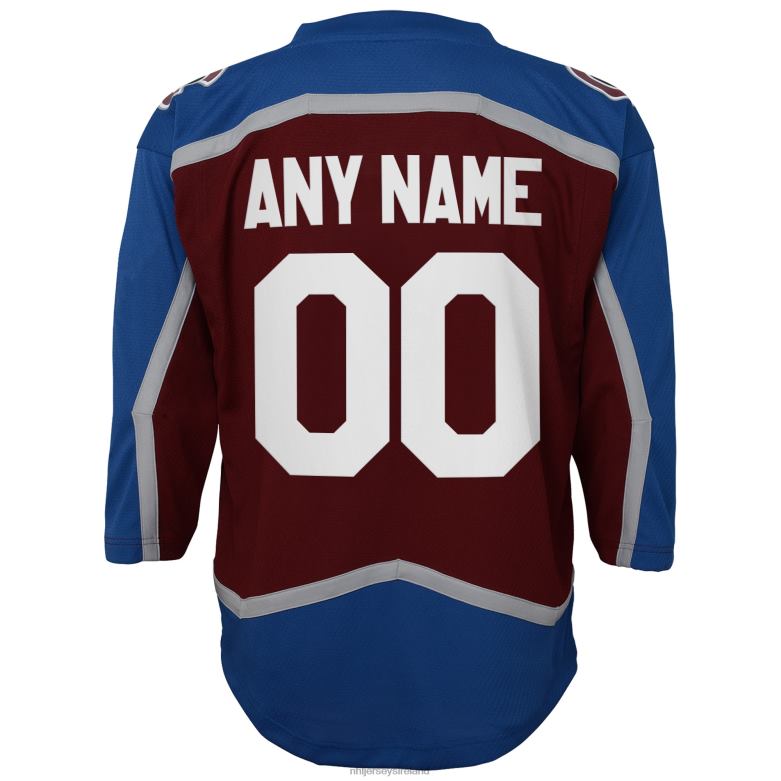 NHL Youth Colorado Avalanche Burgundy Home Custom Replica Jersey D002V993 Clothing