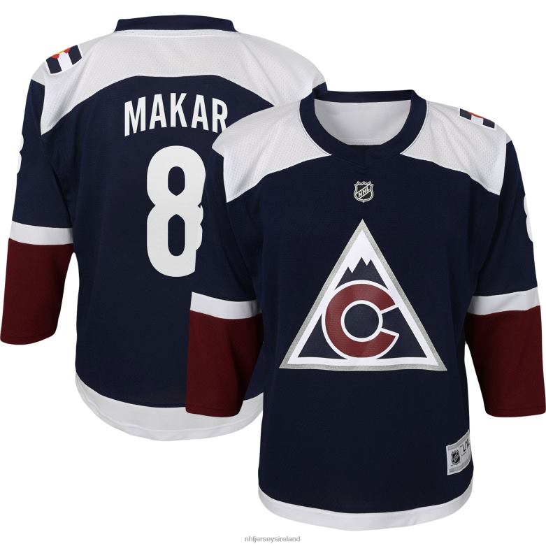 NHL Youth Colorado Avalanche Cale Makar Navy Replica Player Jersey D002V408 Clothing