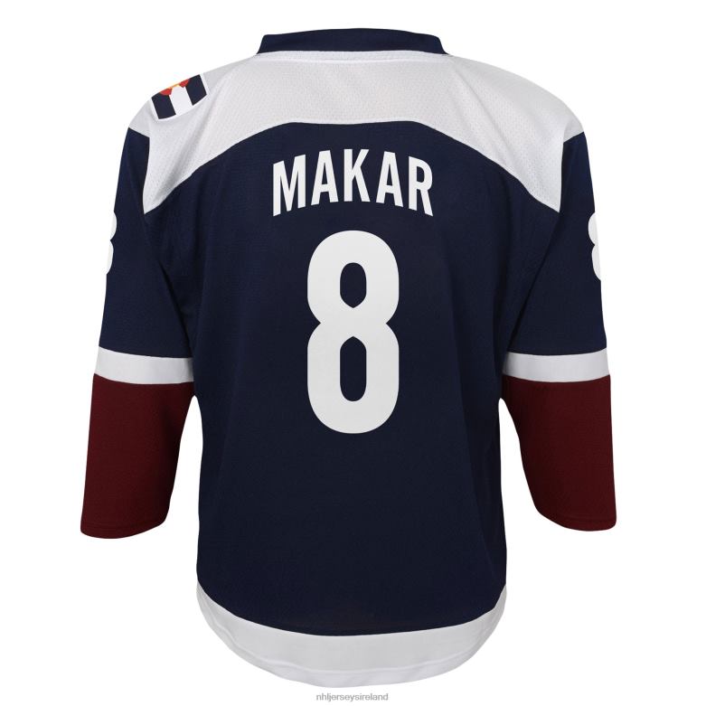 NHL Youth Colorado Avalanche Cale Makar Navy Replica Player Jersey D002V408 Clothing