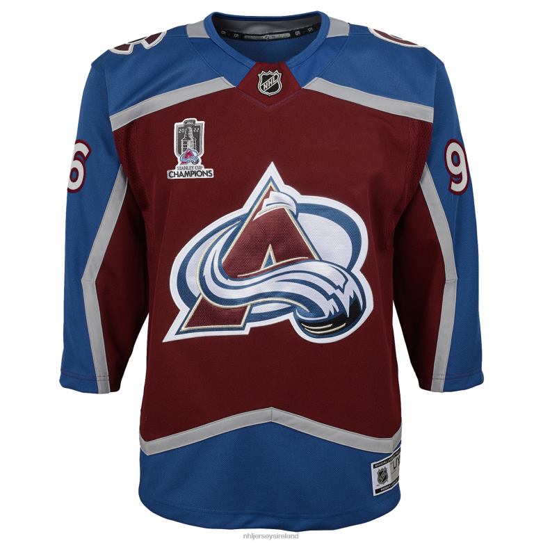 NHL Youth Colorado Avalanche Mikko Rantanen Burgundy Home 2022 Stanley Cup Champions Premier Player Jersey D002V775 Clothing