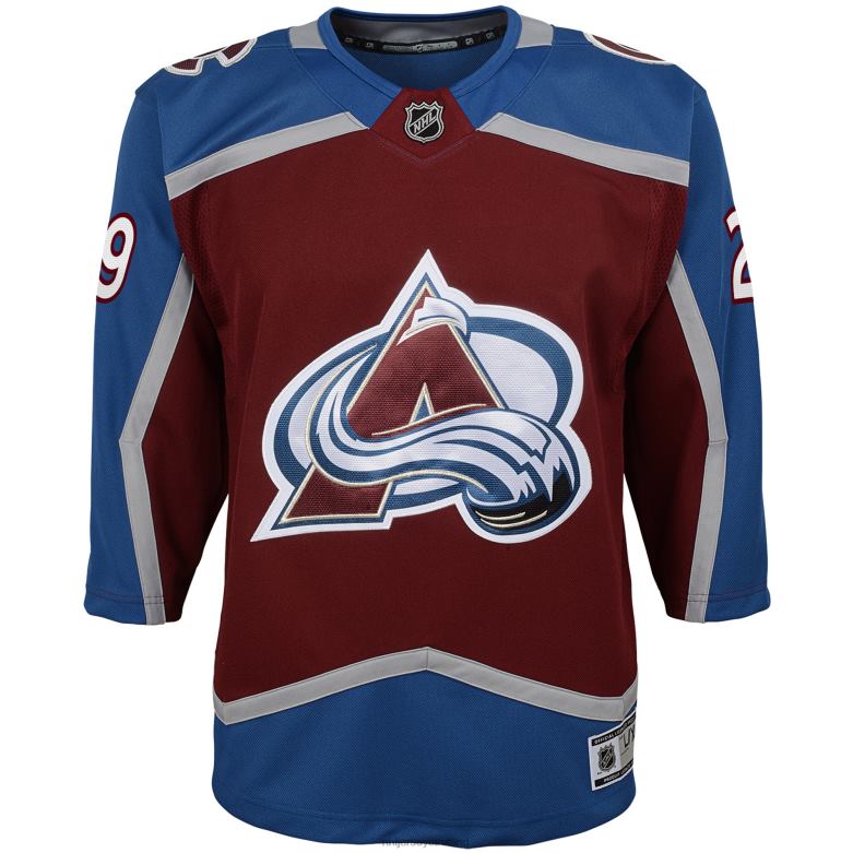 NHL Youth Colorado Avalanche Nathan Mackinnon Burgundy Premier Player Jersey D002V488 Clothing