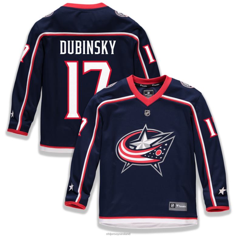 NHL Youth Columbus Blue Jackets Brandon Dubinsky Fanatics Branded Navy Home Replica Player Jersey D002V938 Clothing