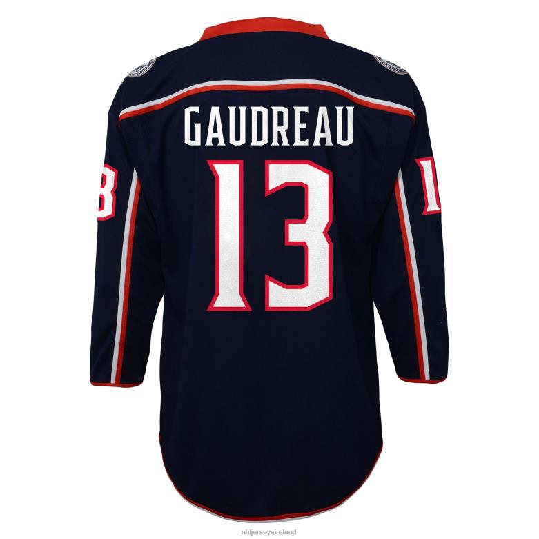 NHL Youth Columbus Blue Jackets Johnny Gaudreau Navy Replica Player Jersey D002V648 Clothing