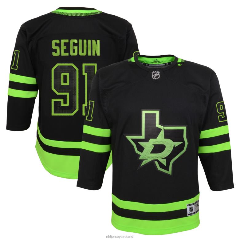 NHL Youth Dallas Stars Tyler Seguin Black 2020/21 Alternate Premier Player Jersey D002V987 Clothing