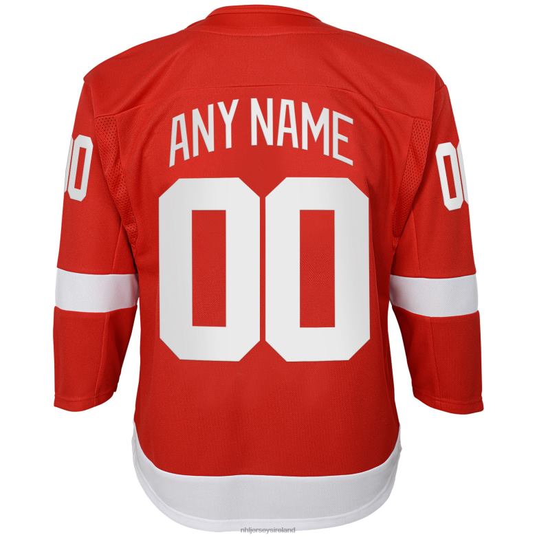 NHL Youth Detroit Red Wings Red Home Custom Premier Jersey D002V1352 Clothing