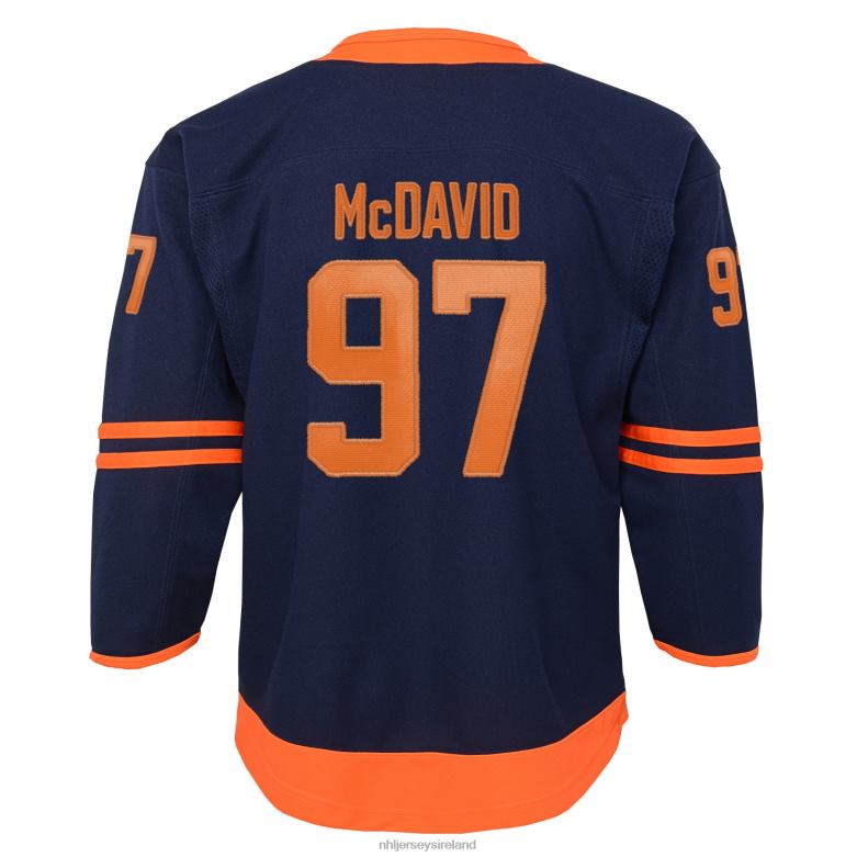 NHL Youth Edmonton Oilers Connor Mcdavid Navy Alternate Premier Player Jersey D002V170 Clothing