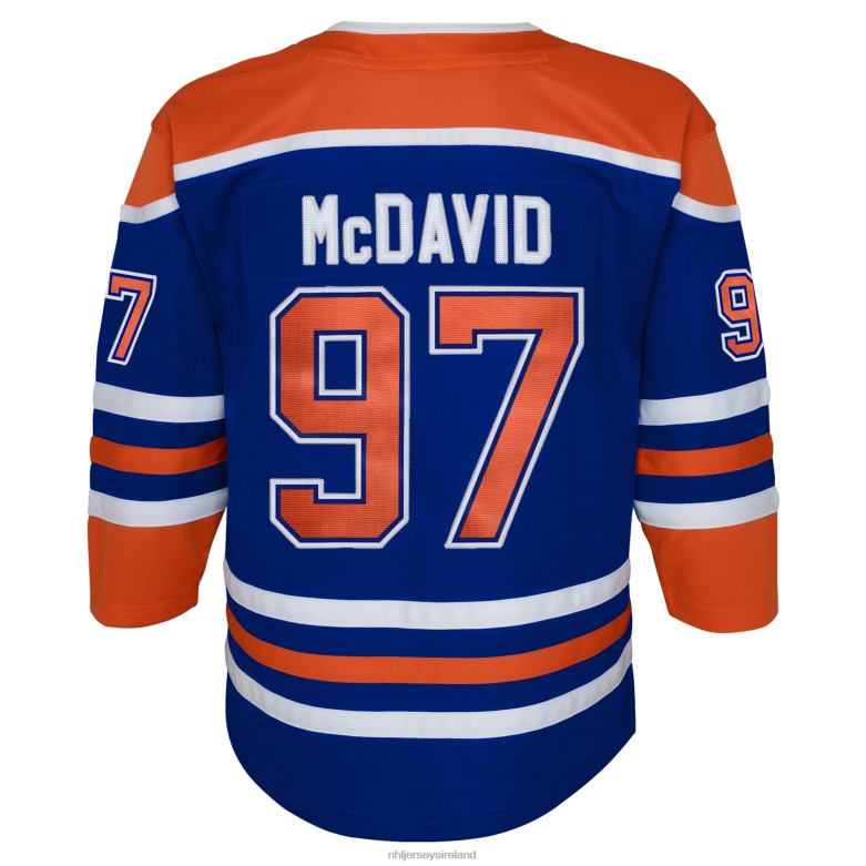 NHL Youth Edmonton Oilers Connor Mcdavid Royal Home Premier Player Jersey D002V140 Clothing