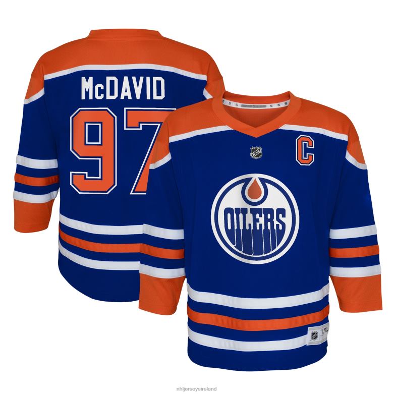 NHL Youth Edmonton Oilers Connor Mcdavid Royal Home Replica Player Jersey D002V68 Clothing