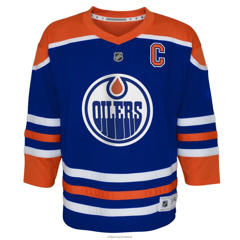 NHL Youth Edmonton Oilers Connor Mcdavid Royal Home Replica Player Jersey D002V68 Clothing
