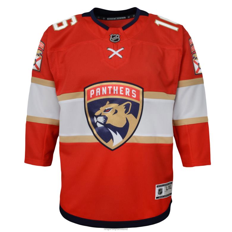NHL Youth Florida Panthers Aleksander Barkov Red Home Captain Replica Player Jersey D002V820 Clothing
