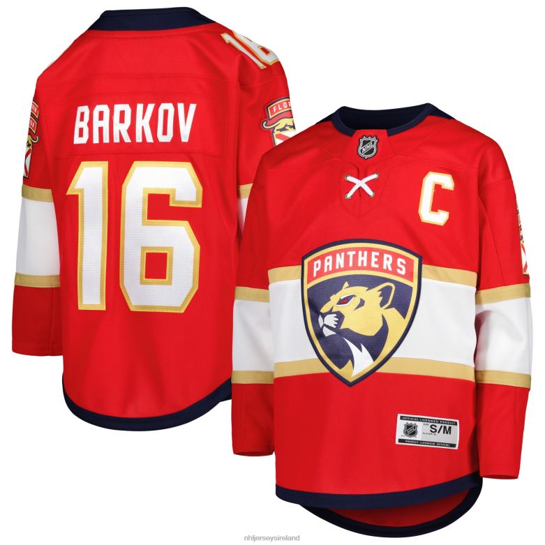 NHL Youth Florida Panthers Aleksander Barkov Red Home Premier Player Jersey D002V665 Clothing