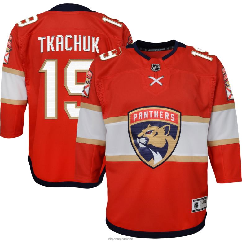 NHL Youth Florida Panthers Matthew Tkachuk Red Home Premier Player Jersey D002V426 Clothing