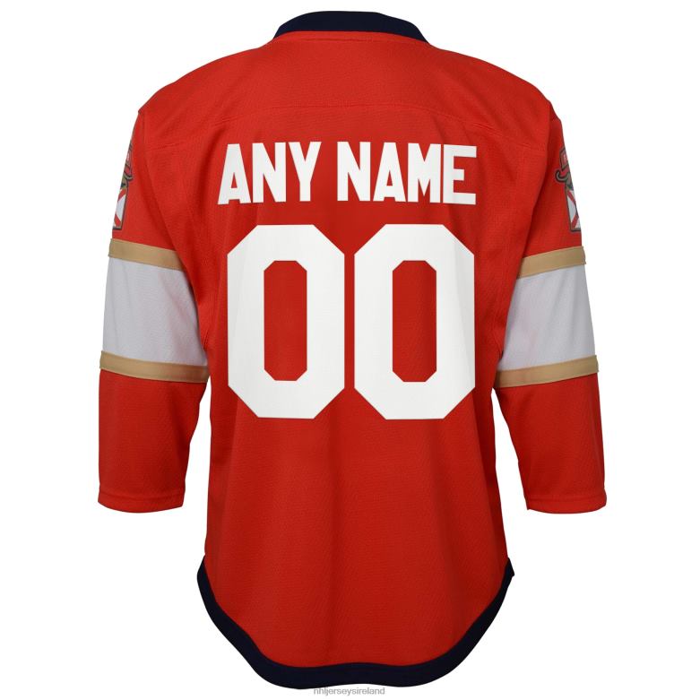 NHL Youth Florida Panthers Red Home Replica Custom Jersey D002V822 Clothing