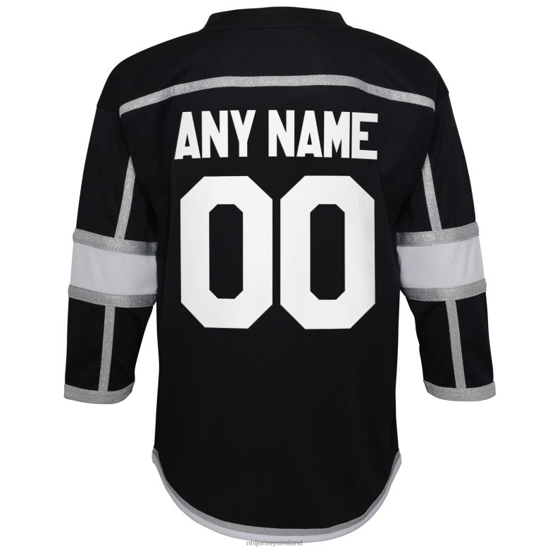 NHL Youth Los Angeles Kings Black Home Replica Custom Jersey D002V284 Clothing