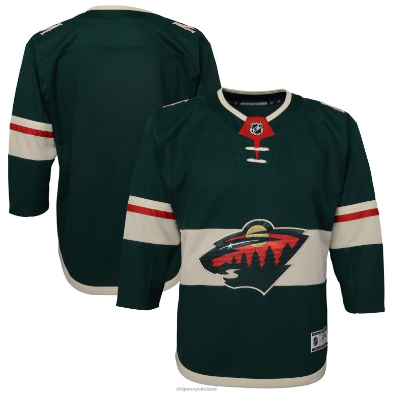 NHL Youth Minnesota Wild Green Home Premier Blank Jersey D002V1601 Clothing