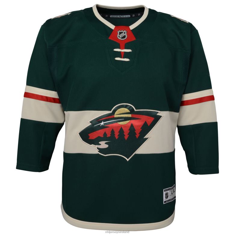 NHL Youth Minnesota Wild Green Home Premier Blank Jersey D002V1601 Clothing