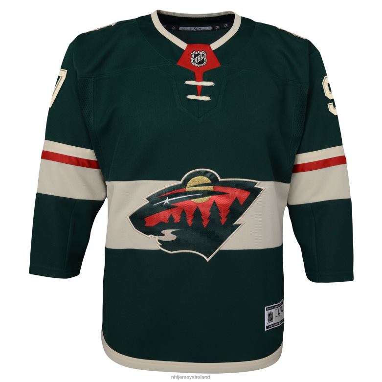 NHL Youth Minnesota Wild Kirill Kaprizov Green Home Premier Player Jersey D002V83 Clothing