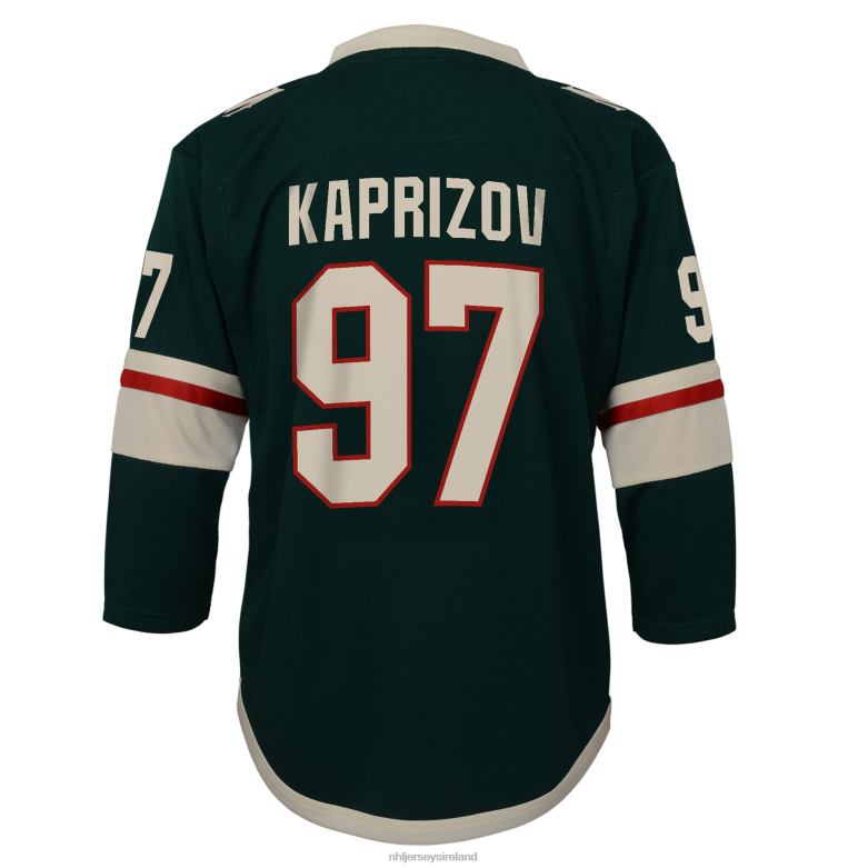 NHL Youth Minnesota Wild Kirill Kaprizov Green Home Replica Player Jersey D002V276 Clothing