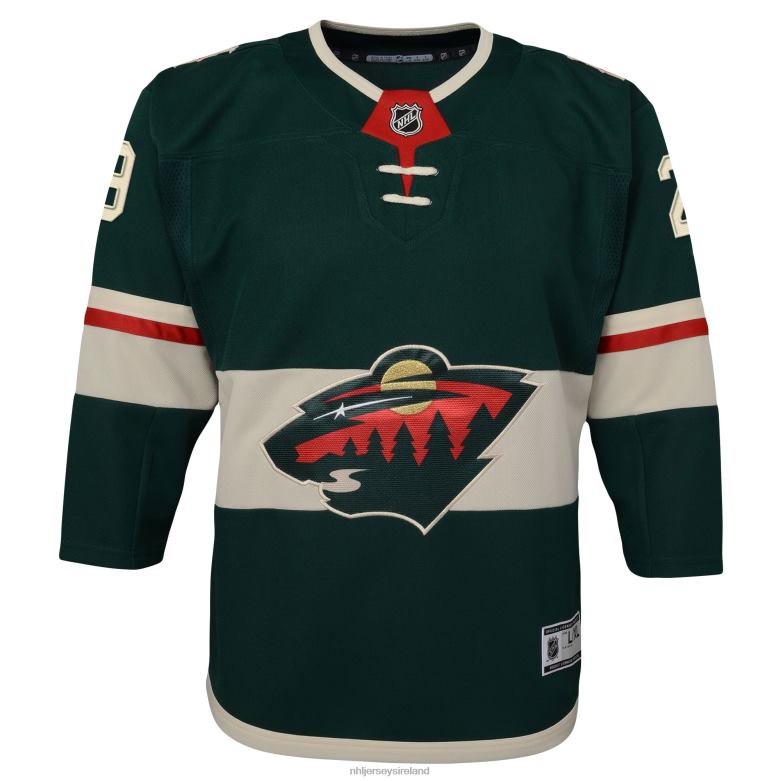 NHL Youth Minnesota Wild Marc-Andre Fleury Green Home Premier Player Jersey D002V176 Clothing